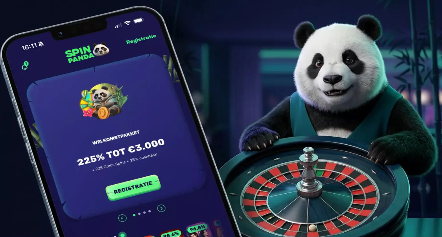 SpinPanda Casino App-Screenshot